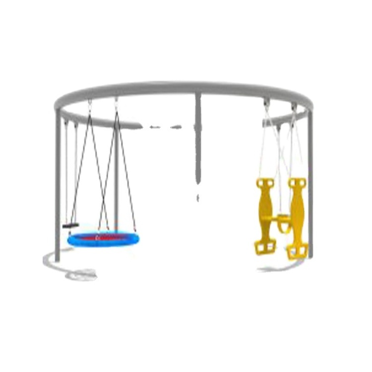 Outdoor amusement park equipment new design commercial playground swing set for sale