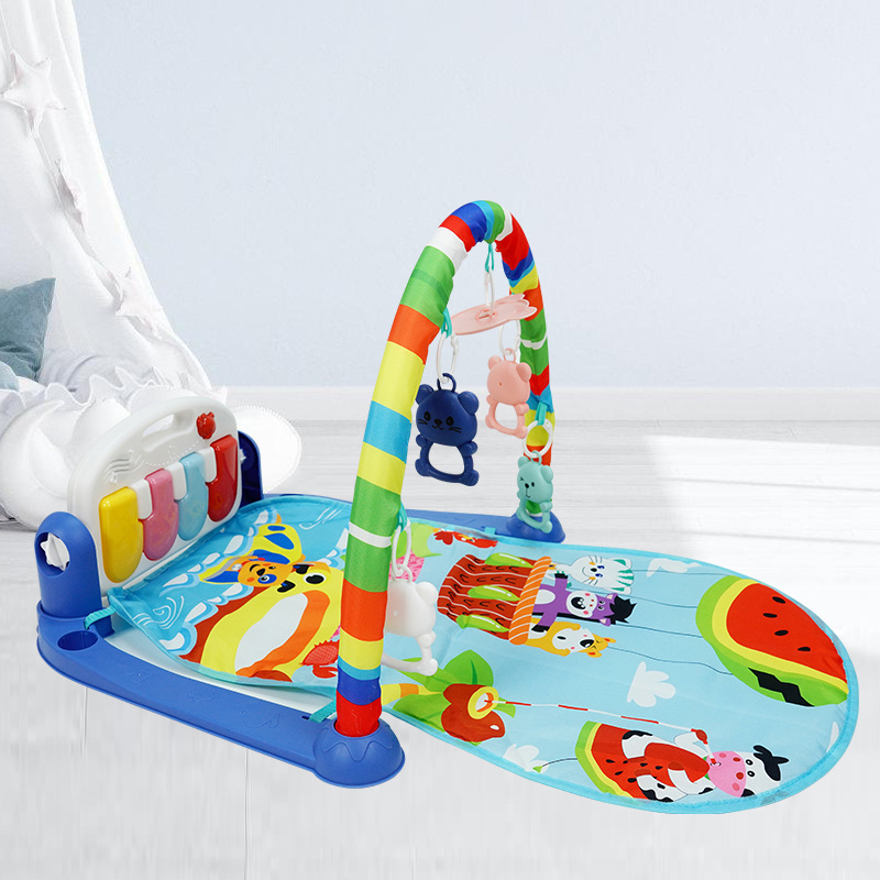 Wholesale Comfortable Kids Musical Activity Gym Baby Play Mat Piano Fitness Rack Mat with Light