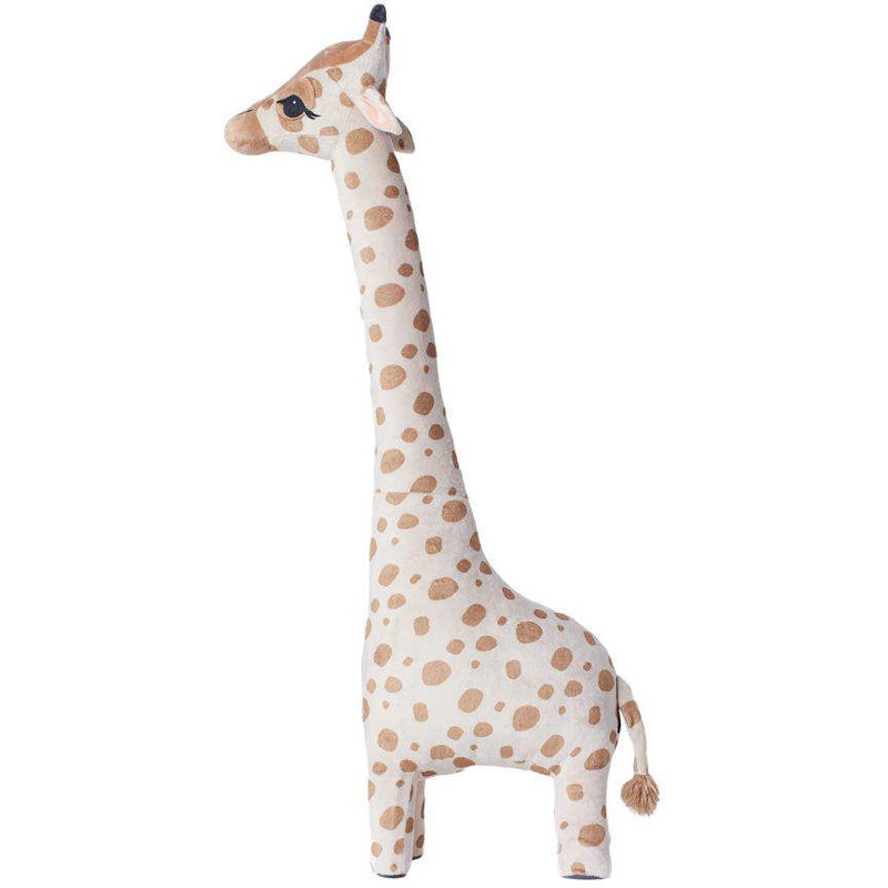 Nordic creative cute giraffe doll plush toy pillow doll sleeping pillow can stand animal plush toy