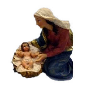 resin catholic religious virgin Mary figurine baby jesus christ statue for home decoration