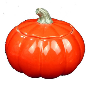 Decoration Pumpkin container Candle holder Cute Large size halloween pumpkin jar wholesales