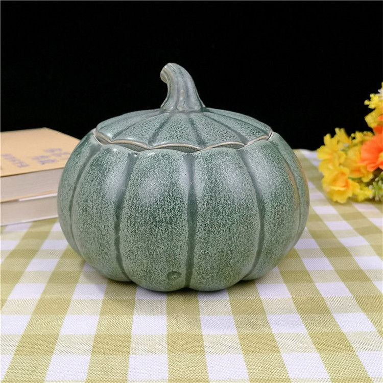 Decoration Pumpkin container Candle holder Cute Large size halloween pumpkin jar wholesales