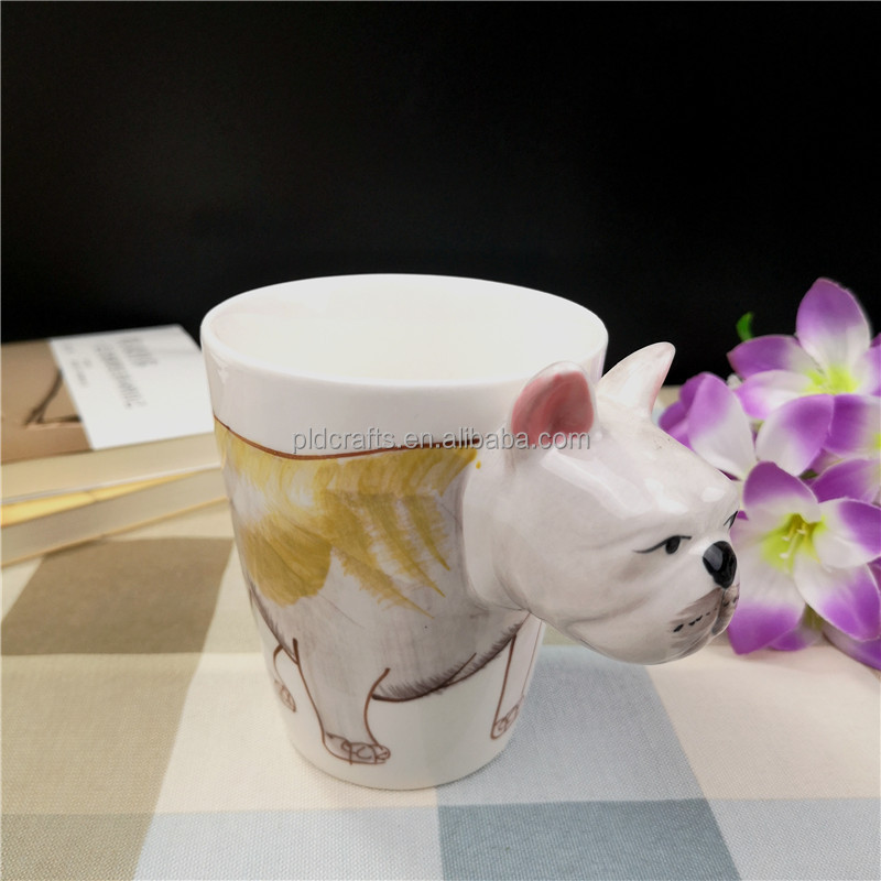 Ceramic Cartoon Puppy Water cups Schnauzer coffee mugs 3D  Husky cute dog mugs samoyed coffee tea mug