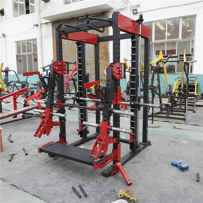 Commercial Fitness Equipment J hooks multi power rack cage smith squat gym machine