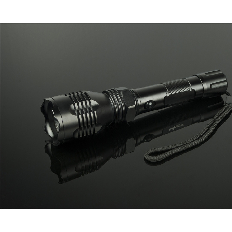 Strong Aluminium LED Flesh Light Torch Rechargeable Emergency Flashlight with Lamp Body Made of Aluminum Alloy