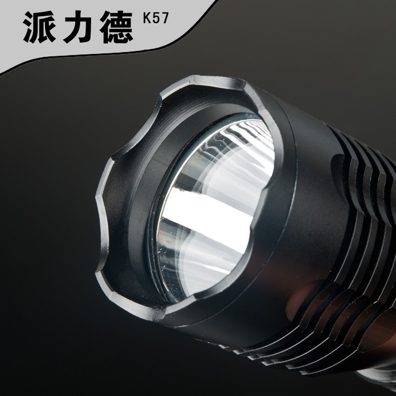 Strong Aluminium LED Flesh Light Torch Rechargeable Emergency Flashlight with Lamp Body Made of Aluminum Alloy