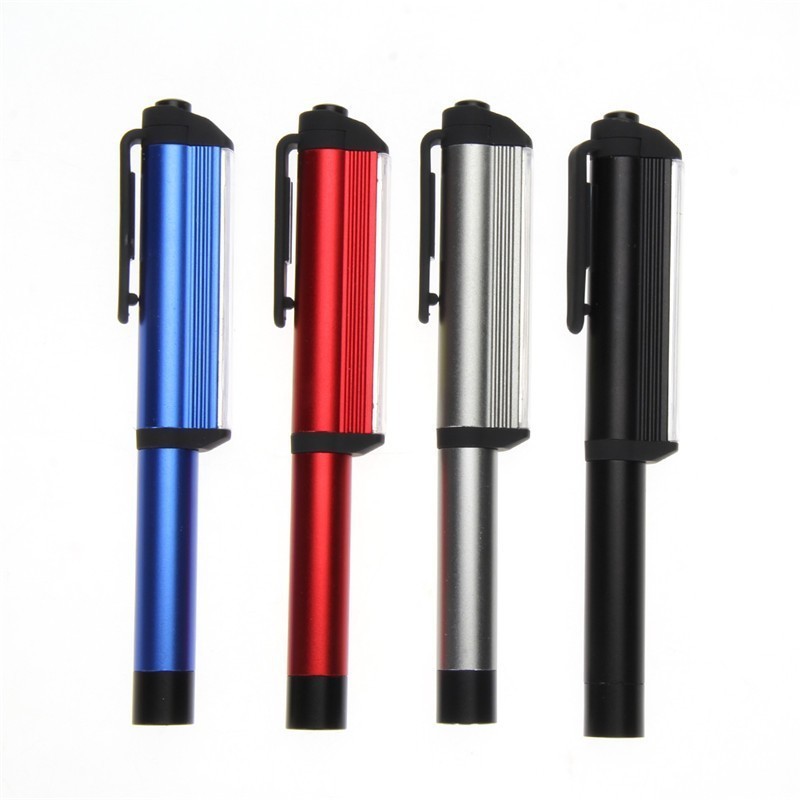 Aluminum Alloy PVC  COB Pen Torch Light with Magnetic tip for Repairing Car