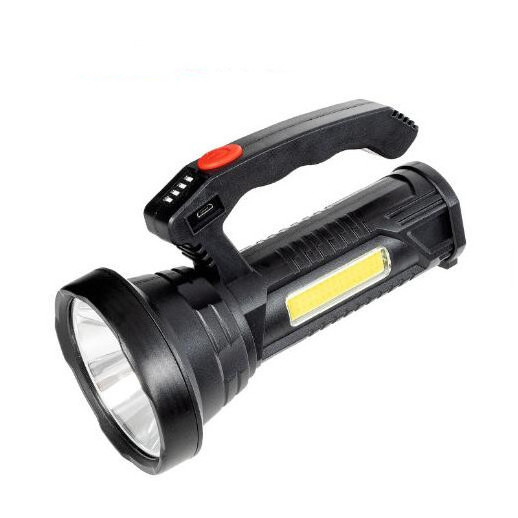 USB Rechargeable Spotlight Flashlight Battery Powered Handheld Flash Lights