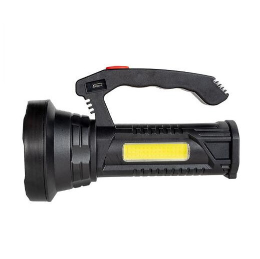 USB Rechargeable Spotlight Flashlight Battery Powered Handheld Flash Lights