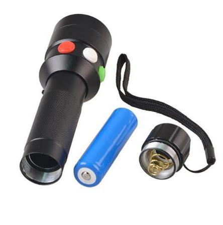 White Red Green Light Color Railway Signal Lamp Flashlight