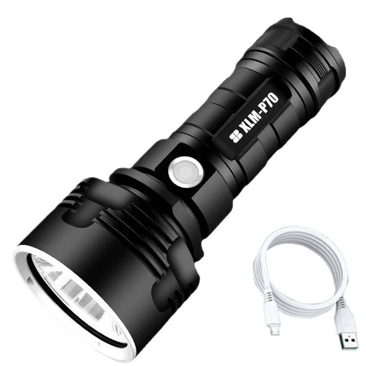 10000 Lumen XHP70 LED Bright 26650 Battery Flashlight