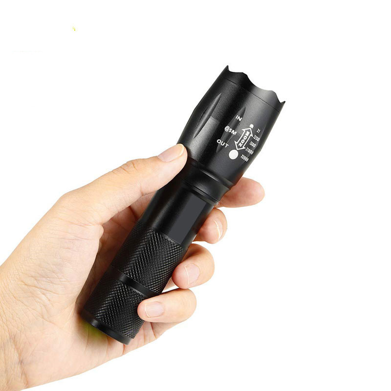 Hot Sale Dimmable High Power Rechargeable Flashlight Torch 18650, Super Bright Zoom Powerful Torch Tactical led Flashlight