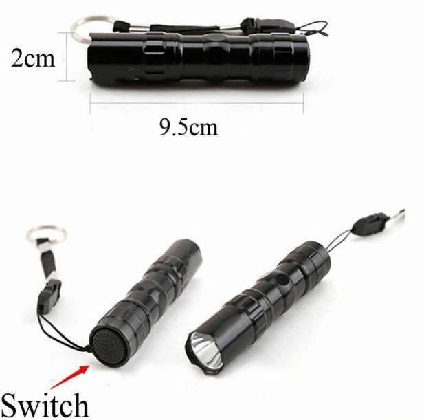 Hot Bright Outdoor Waterproof Mini LED Flashlight Pocket Torch Light Bulb Lamp