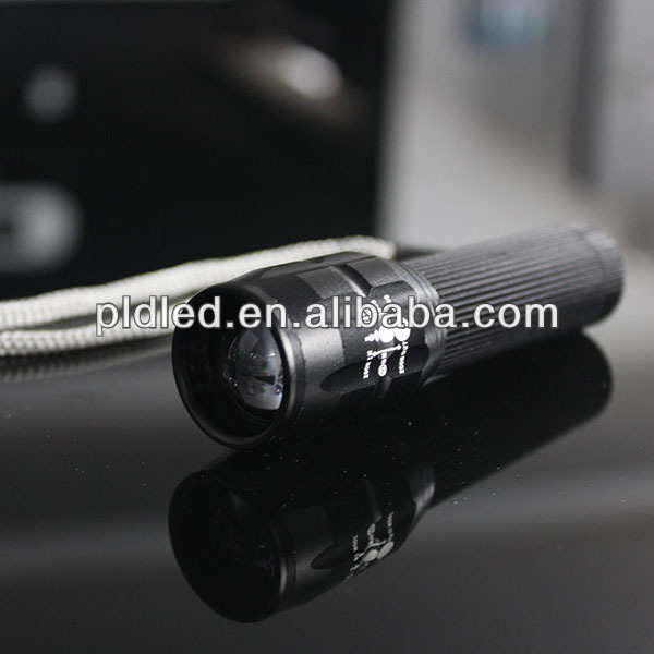 Mini LED Zoom EDC Flashlight Aluminum Alloy Body AA Battery for Emergencies