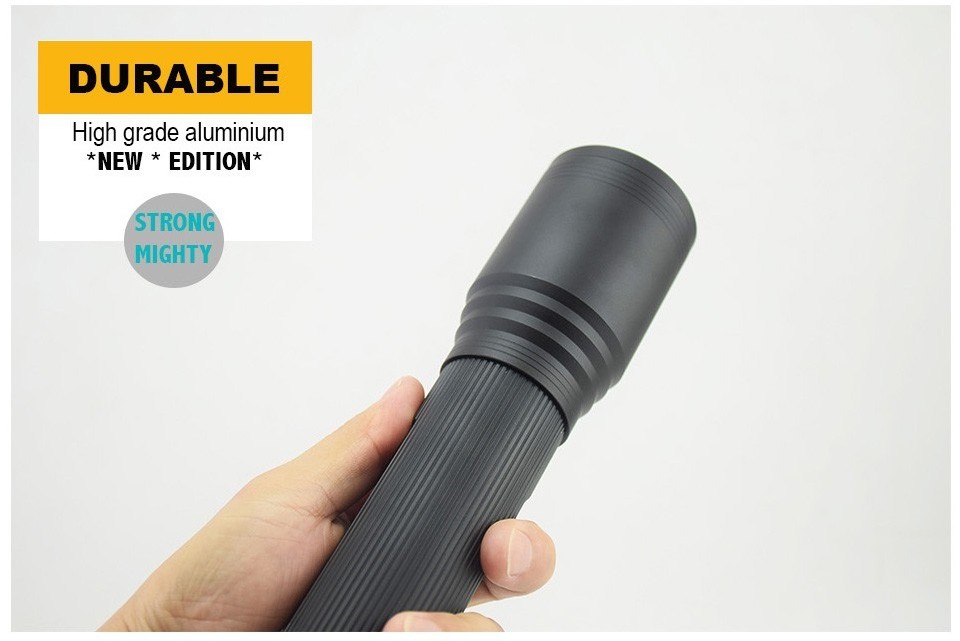 Zoomable Flashlight Dry Cell 3*D