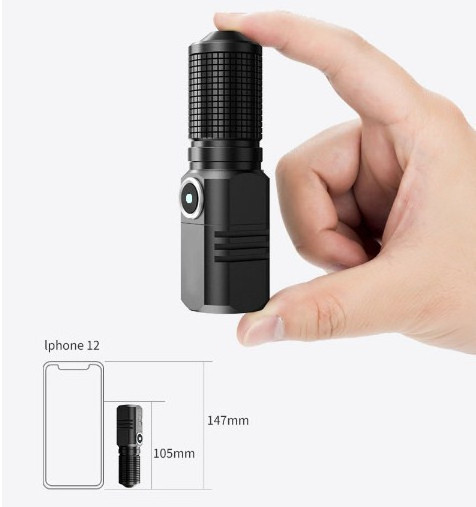 USB Micro USB Rechargeable Tiny Brightness Mini Flashlight