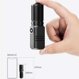 USB Micro USB Rechargeable Tiny Brightness Mini Flashlight