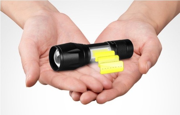 Aluminum alloy USB Rechargeable Small Light Kids Mini Small LED Flashlight