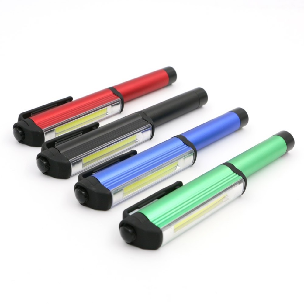 Aluminum Alloy PVC  COB Pen Torch Light with Magnetic tip for Repairing Car