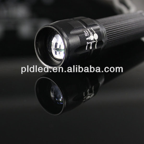 Mini LED Zoom EDC Flashlight Aluminum Alloy Body AA Battery for Emergencies