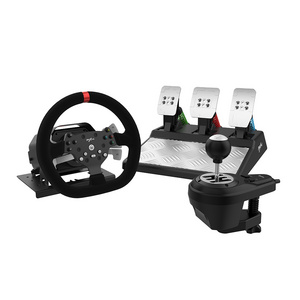 PXN V10 Wired 900 Degree Force Feedback Vibration Gaming Steering Wheel with Pedals and Shifter for PC, PS4, Xbox Series