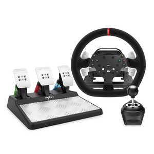 PXN V10 Dual Motor Feedback Driving Force Gaming Racing Wheel with Pedals Shifter for PS4, XBOX SERIES S/X, XBOX ONE, PC