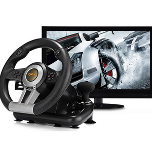 PXN V3 pro Vibration Dual Motor USB Racing Game Steering Wheel with Foldable Pedal for PS3 PS4 Xbox One, XBOX SERIES