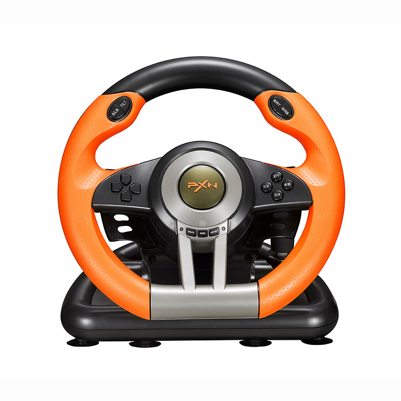 PXN V3 Pro Wholesale Double Vibration Racing Steering Wheel for PC/PS3/PS4/Xbox one&series/Switch