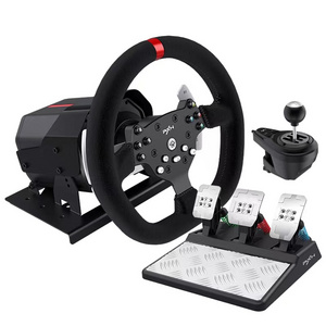 PXN V10 steering wheel version dual motor vibration with pedals shifter detachable for pc/ ps4/xbox series