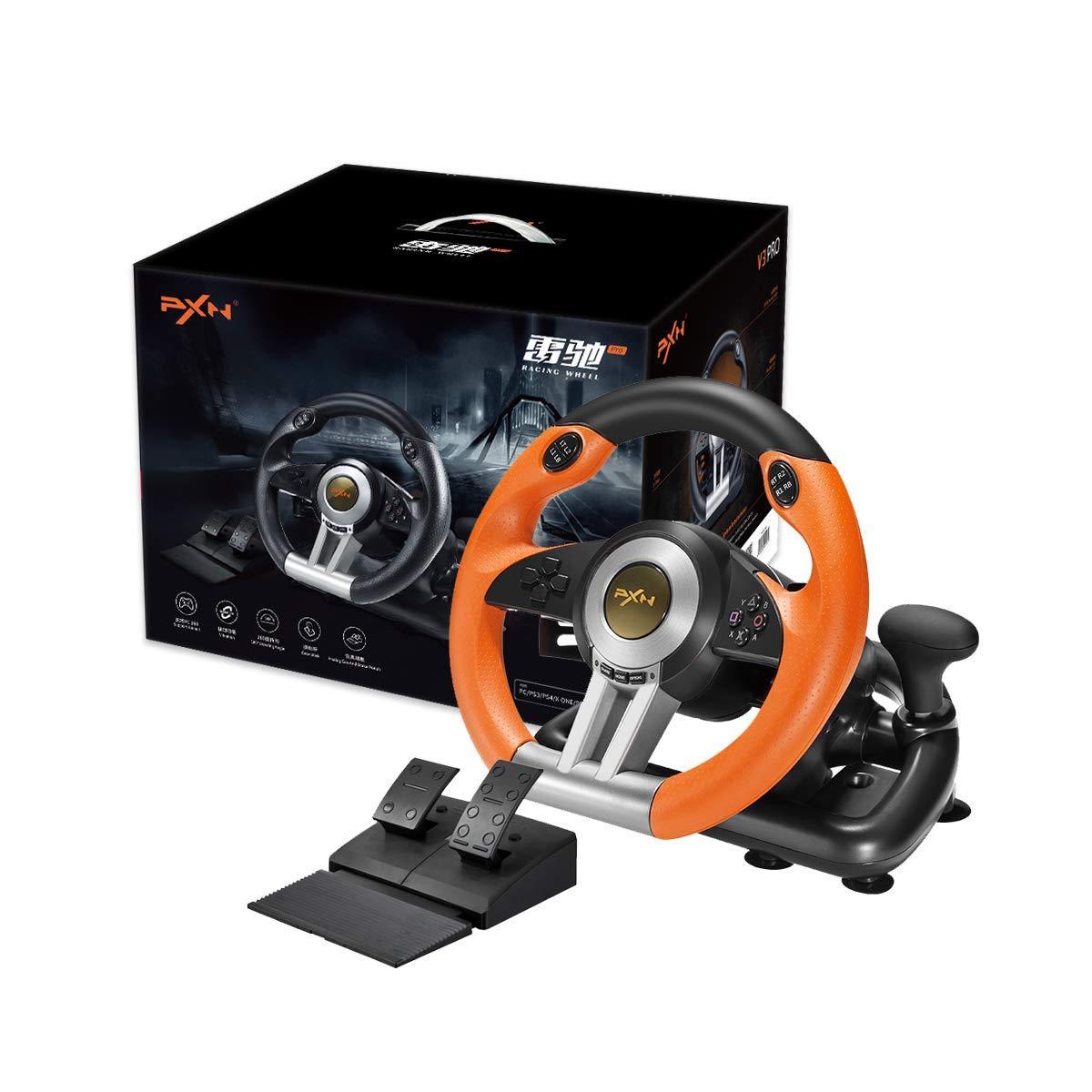 Car simulator volante PXN V3 Pro race game steering wheel with pedals shifter for PS4, PS3, Xbox One, Nintendo Switch