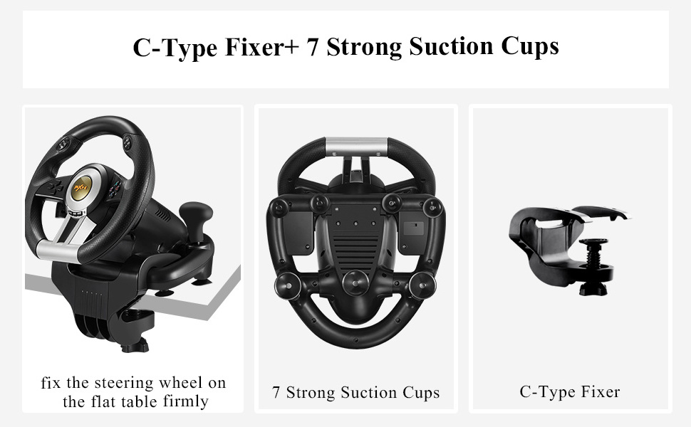 PXN V3 Pro 180 Degree Vibration Gaming Steering Wheel for Xbox series, for PS4, SWITCH, PC , Racing Wheel with Pedals