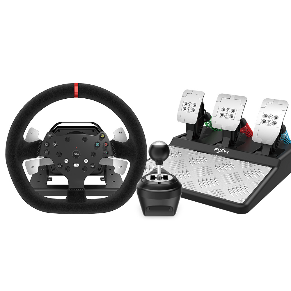 HOT PXN V10 Replacement for Logitech G29 Gaming Steering Force Feedback Driving Simulator Wheel for PS5 gran turismo 7