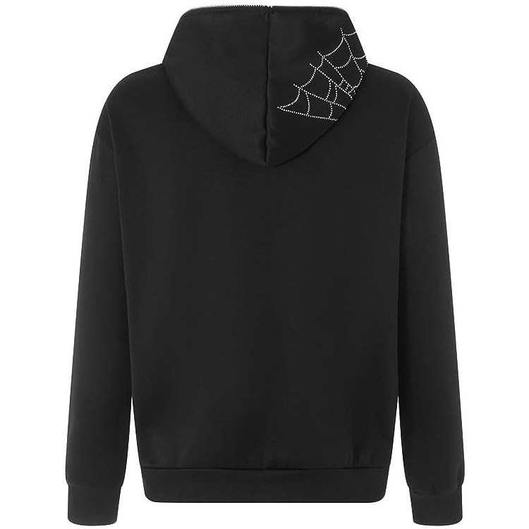 Reflective Butterfly full Zip Up hoodies Y2K clothing Fashionable Puff printing private label hoodies with roomy pocket