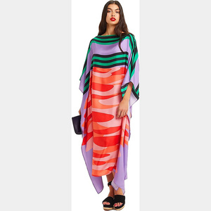 Women's beautiful tunic dress long smock Royal Islamic Modern Elegant Dubai Moroccan tunic party wearing beach Bohemian dress