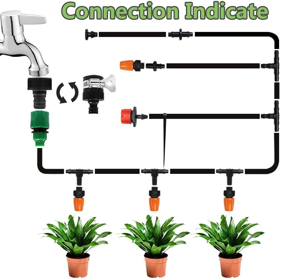 Garden Irrigation Systems 25M Drip Irrigation Kits Watering System for Plants