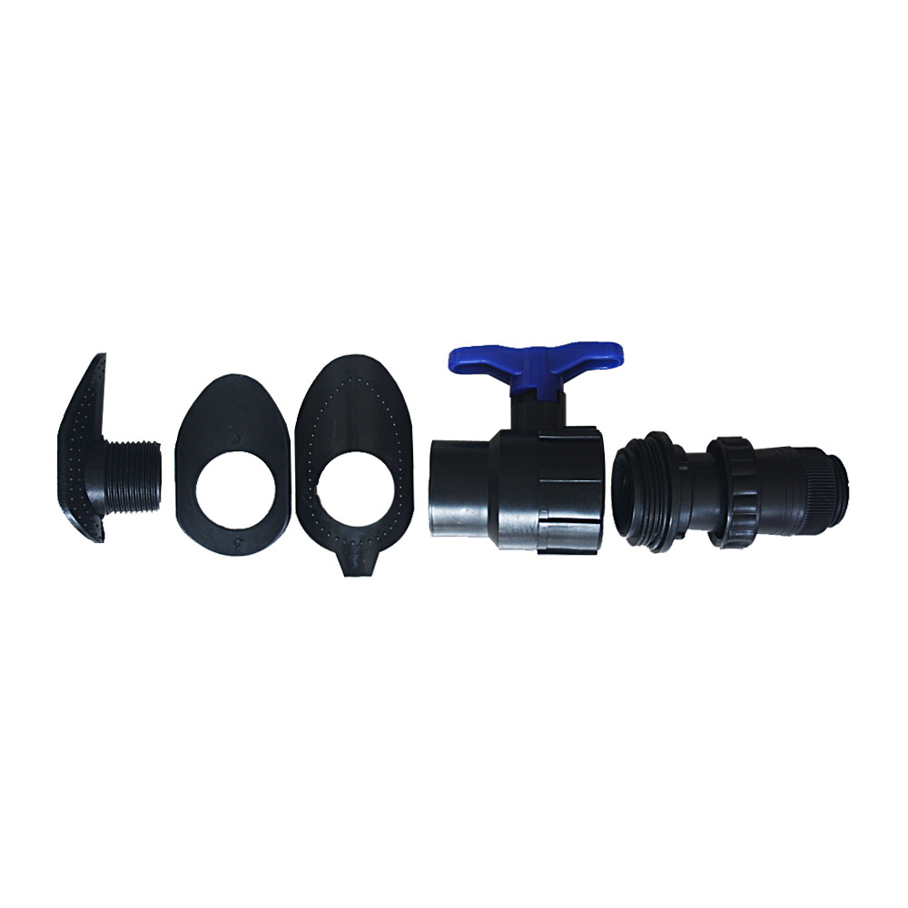 Plastic water crane offtake Valve For PE / PVC Lay Flat sprinkler hose