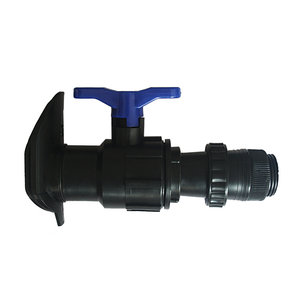 Plastic water crane offtake Valve For PE / PVC Lay Flat sprinkler hose