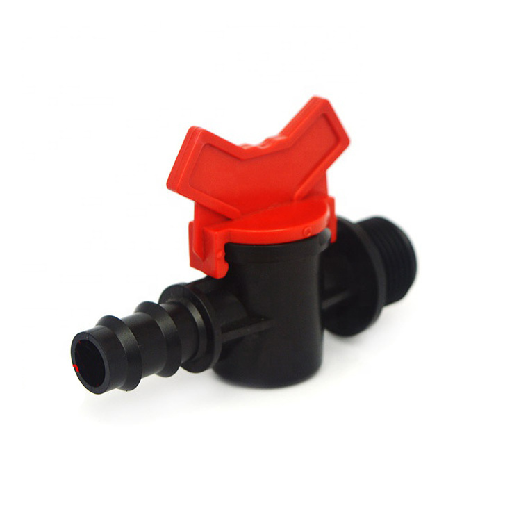 Agricultural Drip Irrigation System Hose pipe Thread barb Plastic Mini Valve