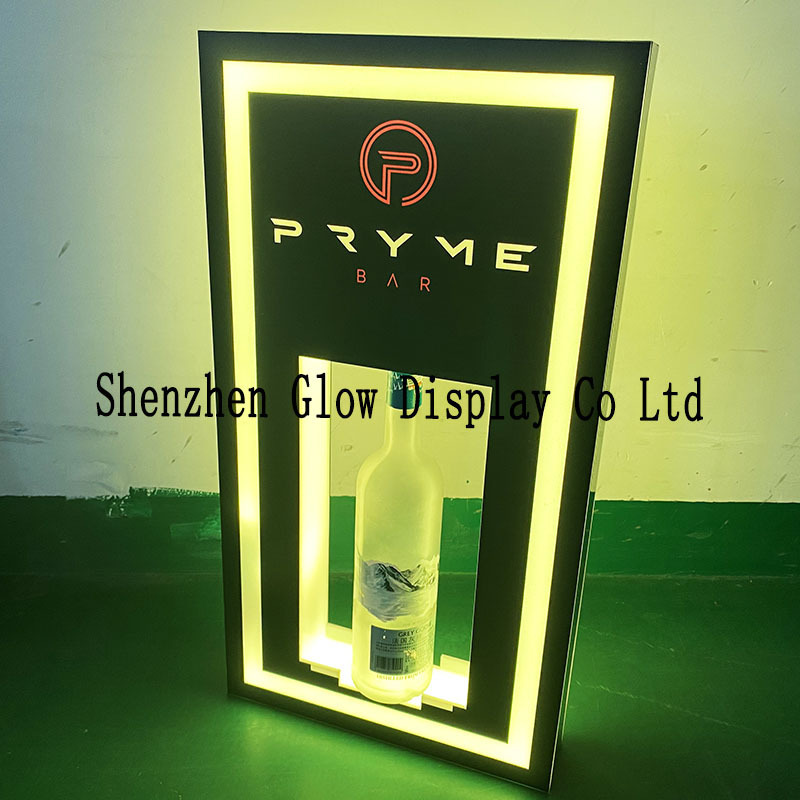 Customized Logo Rechargeable LED Acrylic Display Hennessy VIP bottle presenter Hennessy Champagne VIP Display Bottle Presenter