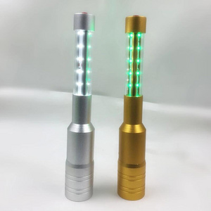 rechargeable aluminum gold/silver led sparklers for  wine