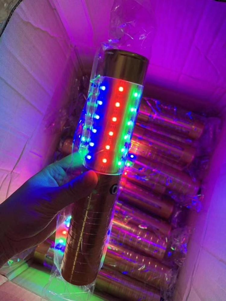 rechargeable aluminum gold/silver led sparklers for  wine