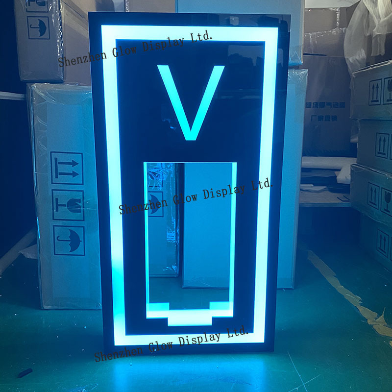 Customized Logo Rechargeable LED Acrylic Display Hennessy VIP bottle presenter Hennessy Champagne VIP Display Bottle Presenter