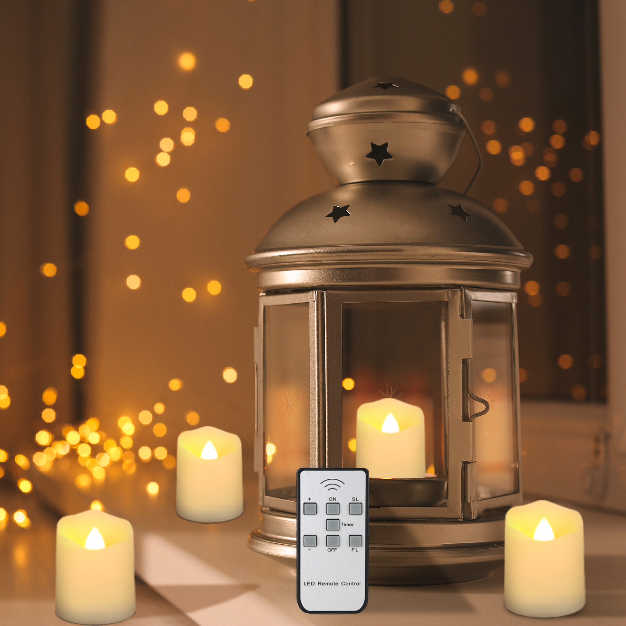 6 pack LED Tea Candle Light Rechargeable Flickering Flameless Candles Lights with Remote Timer for Home decorations