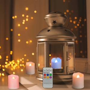 Battery Operated Votive Candle With Remote LED Tea Light Candle With Super Long Battery Life For Home Decor