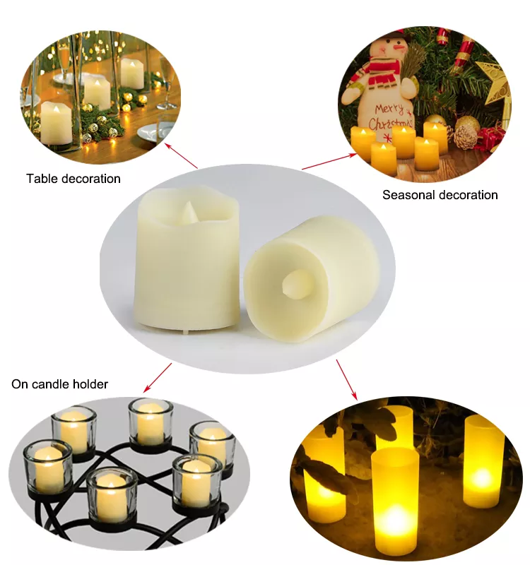 FREE POWER party decoration remote control flickering small led tea light 6 hours timer flameless tealight candle led candle