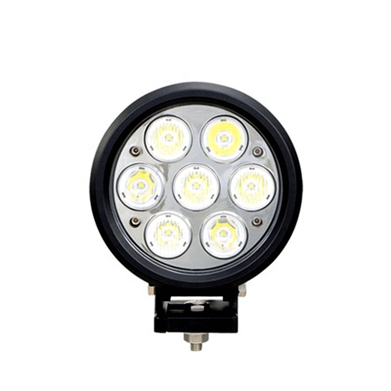 2X2 4X4 car accessories 12V 6inch Round 70W work light 7X10W Motorcycle led headlight LED driving light