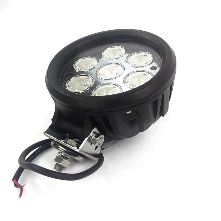 2X2 4X4 car accessories 12V 6inch Round 70W work light 7X10W Motorcycle led headlight LED driving light