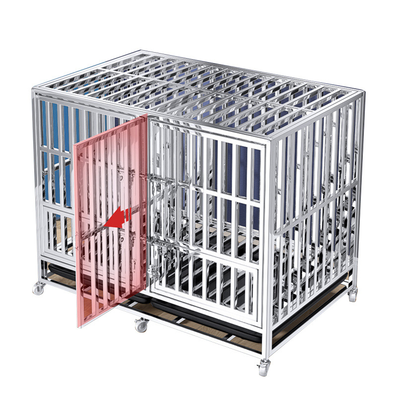 Plive Breathable Heavy Kennel Animal Stainless Steel Pet Showing Cages China Kennels For Dogs Pet Cages