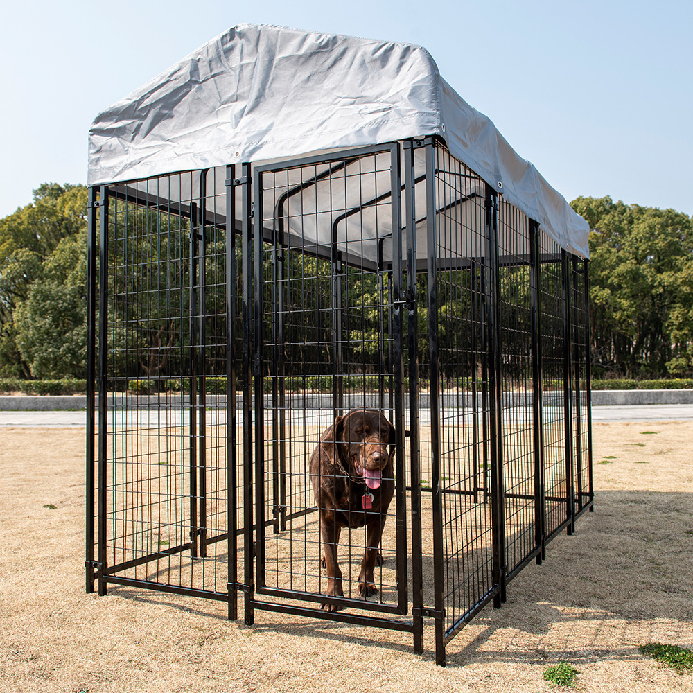 Wholesale Heavy Duty Stainless Steel Large Dog Kennel Outdoor Large Dog Cage