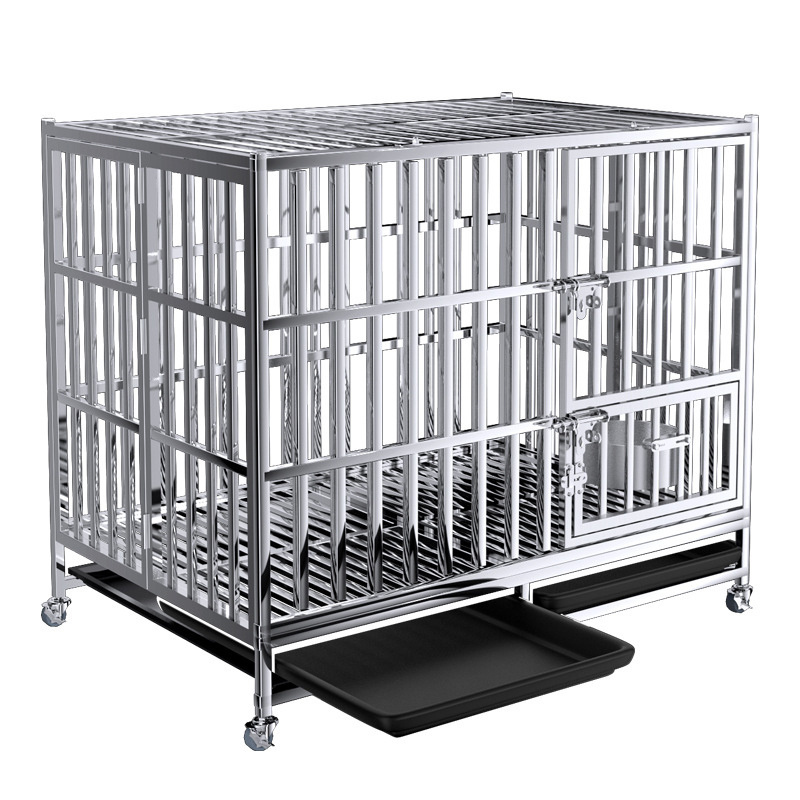 Plive Breathable Heavy Kennel Animal Stainless Steel Pet Showing Cages China Kennels For Dogs Pet Cages